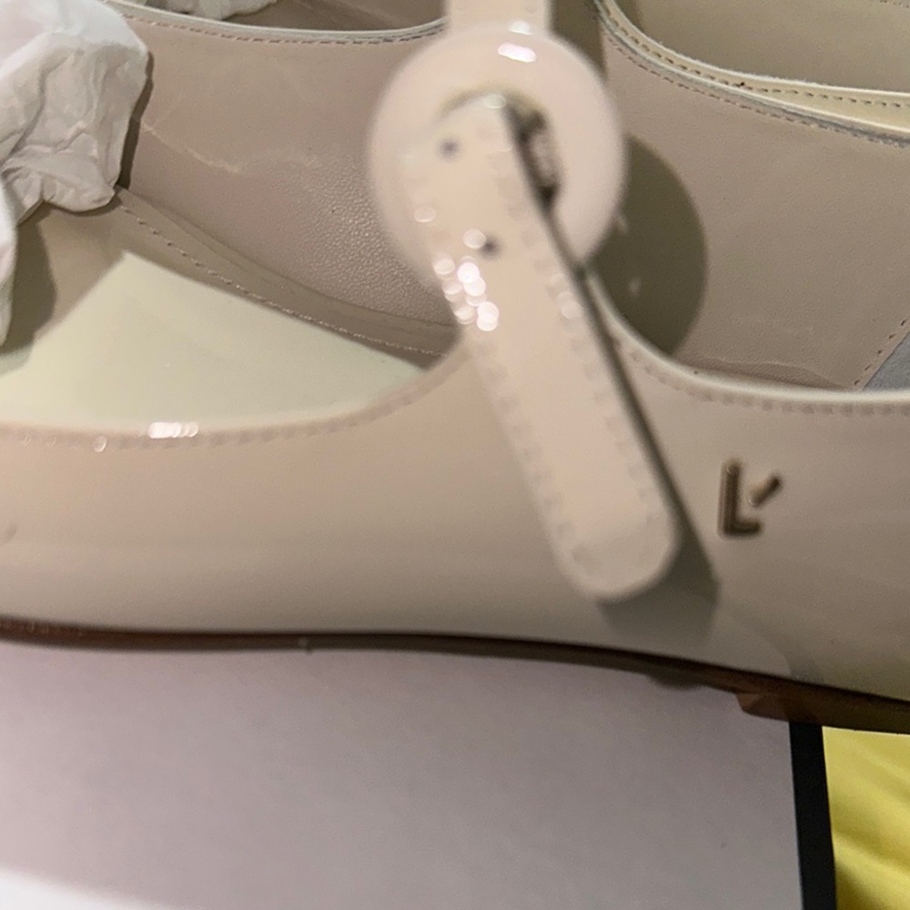 Larroude Cream Flats with Classic Mary Jane Style - Picture 14 of 16
